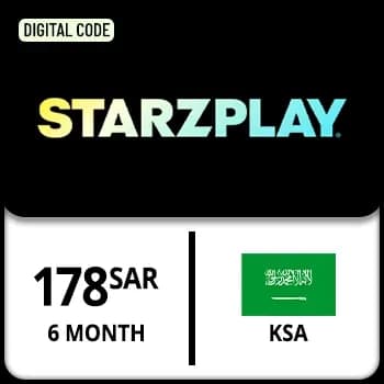 StarzPlay Gift Card KSA 6 Months 178 SAR