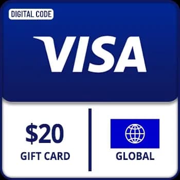 Prepaid Virtual visa gift card global $20