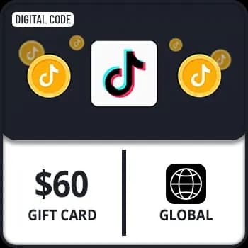 TikTok Coin Gift Card Global $60 by Rewarble