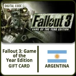(Argentina) Fallout 3 Game of the Year Edition Gift Card