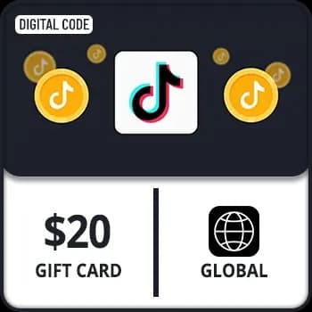 TikTok Coin Gift Card Global $20 by Rewarble