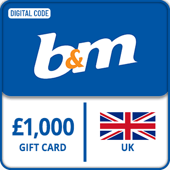 B&M Gift Card UK 1000 GBP