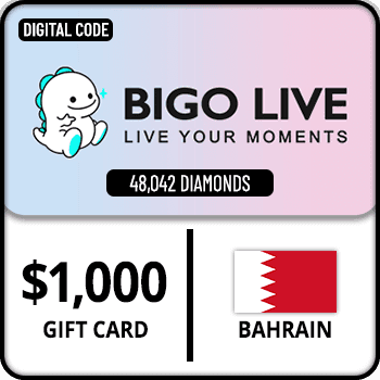 Bigo Live Gift Card 48042 Diamonds Bahrain $1000