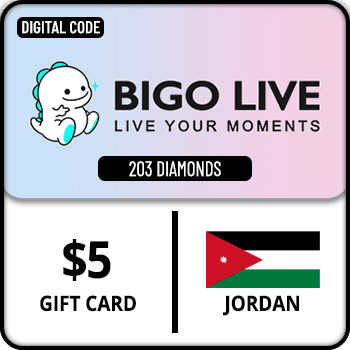 Bigo Live Gift Card 203 Diamonds Jordan $5
