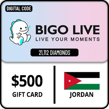 Bigo Live Gift Card 21112 Diamonds Jordan $500