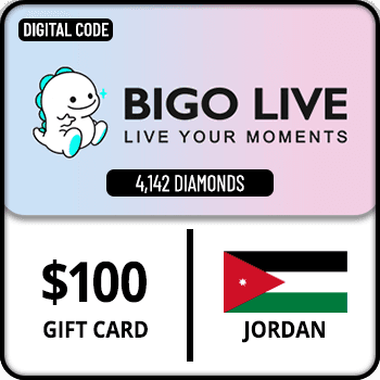 Bigo Live Gift Card 4142 Diamonds Jordan $100