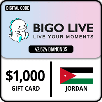 Bigo Live Gift Card 42624 Diamonds Jordan $1000