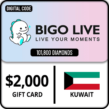 Bigo Live Gift Card 101800 Diamonds Kuwait $2000