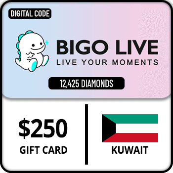 Bigo Live Gift Card 12425 Diamonds Kuwait $250