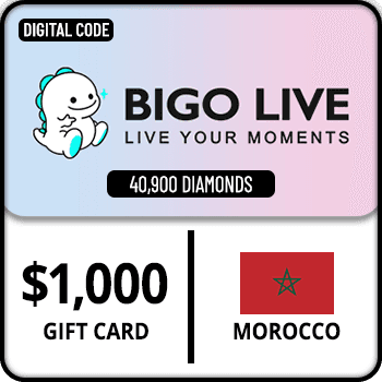Bigo Live Gift Card 40900 Diamonds Morocco $1000