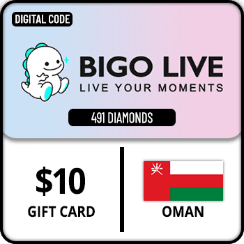 Bigo Live Gift Card 491 Diamonds Oman $10