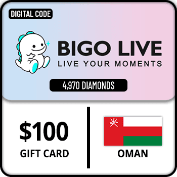Bigo Live Gift Card 4970 Diamonds Oman $100