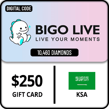 Bigo Live Gift Card 10460 Diamonds KSA $250
