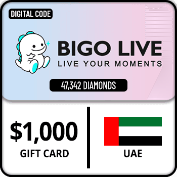 Bigo Live Gift Card 47342 Diamonds UAE $1000