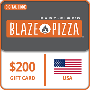 Blaze Pizza Gift Card USA 200 USD