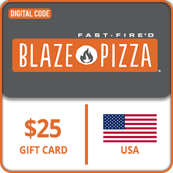 Blaze Pizza Gift Card USA 25 USD
