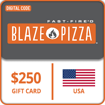 Blaze Pizza Gift Card USA 250 USD