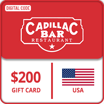 Cadillac Bar Gift Card USA USD 200