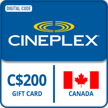 Cineplex Gift Card CANADA 200  CAD