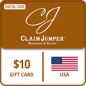 Claim Jumper Restaurant Gift Card USA 10  USD
