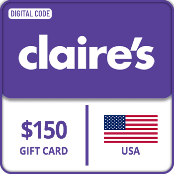 Claire_s Purple Fabulous Gift Card USA 150 USD