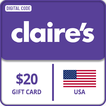 Claire_s Purple Fabulous Gift Card USA 20 USD