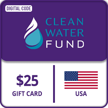 Clean Water Fund Gift Card USA 25 USD