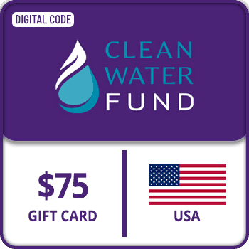 Clean Water Fund Gift Card USA 75 USD