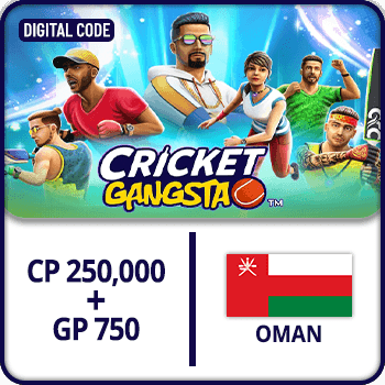 Cricket Gangsta CP Gift Card 250,000 + GP 750 (OMN)