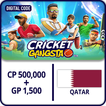 Cricket Gangsta CP Gift Card 500,000 + GP 1500 (QAT)