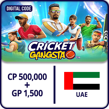 Cricket Gangsta CP Gift Card 500,000 + GP 1500 (UAE)