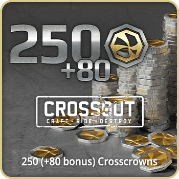 Crossout 250 (+80 bonus) Crosscrowns Gift Card