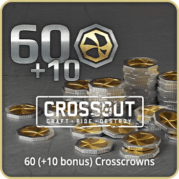 Crossout 60 (+10 bonus) Crosscrowns Gift Card