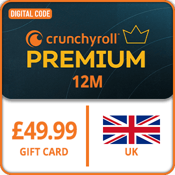 Crunchyroll 12M Gift Card UK £49.99 GBP