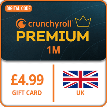 Crunchyroll 1M Gift Card UK £4.99 GBP