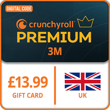 Crunchyroll 3M Gift Card UK £13.99 GBP