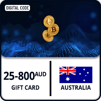 Crypto Gift Card Australia $25-800 AUD