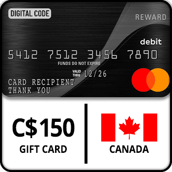 Rewarble Prepaid Virtual Mastercard Gift Card Canada C$150
