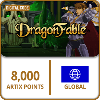 DragonFable Artix Points 8000 GLOBAL