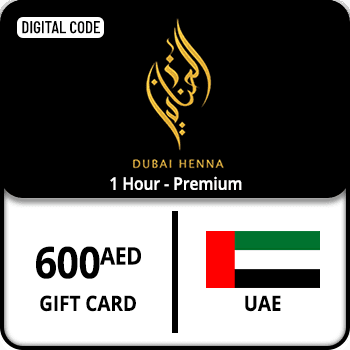 Dubai Henna Gift Card UAE 1 Hour Standard 500 AED