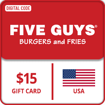 Five Guys Gift Card USA 15 USD