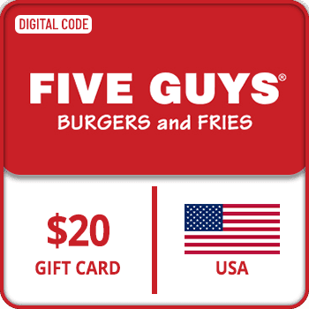 Five Guys Gift Card USA 20 USD