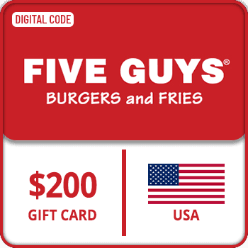 Five Guys Gift Card USA 200 USD