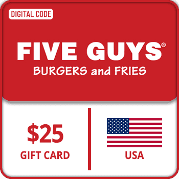 Five Guys Gift Card USA 25 USD