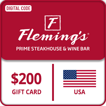 Flemings Prime Steakhouse and Wine Bar Voucher Gift Card USA $200