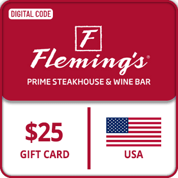 Flemings Prime Steakhouse and Wine Bar Voucher Gift Card USA $25