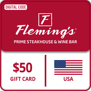 Flemings Prime Steakhouse and Wine Bar Voucher Gift Card USA $50
