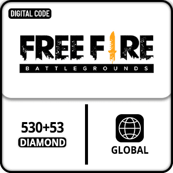 Free Fire Gift Card Global 530+53 Diamond
