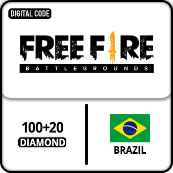 Free Fire Gift Card Brazil 100+20 Diamond