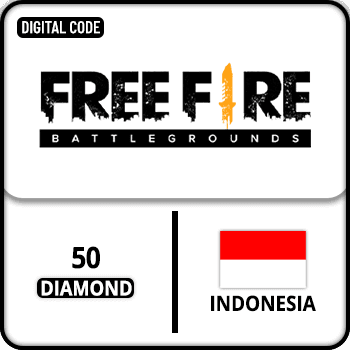 Free Fire Gift Card Indonesia 50 Diamond